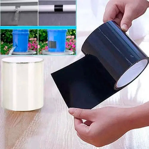 Водонепроникна прорезинена ізоляційна стрічка FLEX TAPE 150x20 см Київ - фото 3