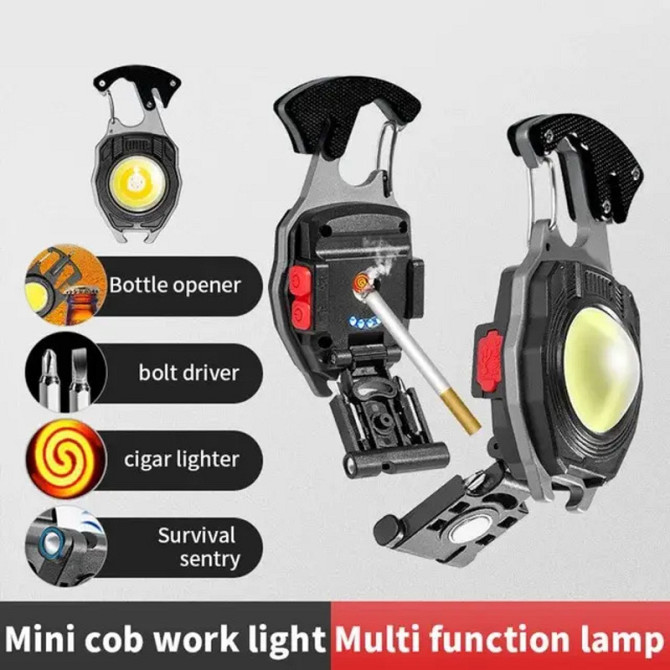 Ліхтар туристичний акумуляторний ZTZ LED 7 режимів (Чорний) Миколаїв - фото 4