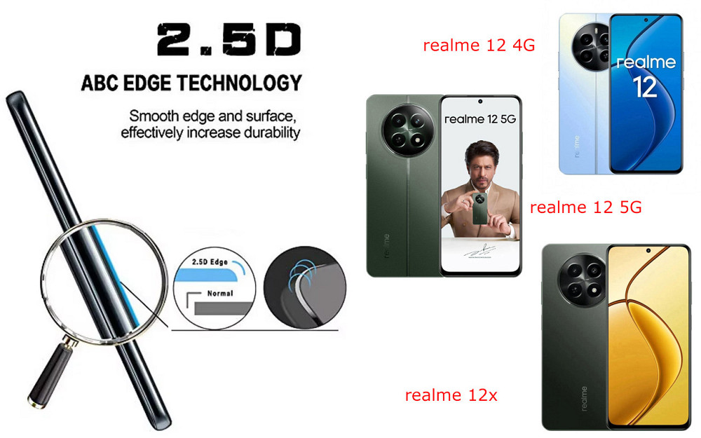 Защитное стекло ArmorGlass для realme 12 4G, realme 12 5G, realme 12x – устойчивое к царапинам и ударам Киев - изображение 2