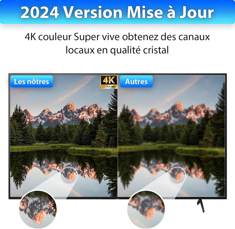 Внутрішня телевізійна антена DTB TECH, потужний потужний підсилювач TNT HD 2024 - внутрішній великий діапазон 360° 420 км - сильн Київ - фото 2