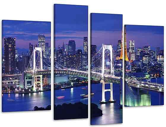 Модульная картина Город Мост Art-67_4 99x140 см Киев