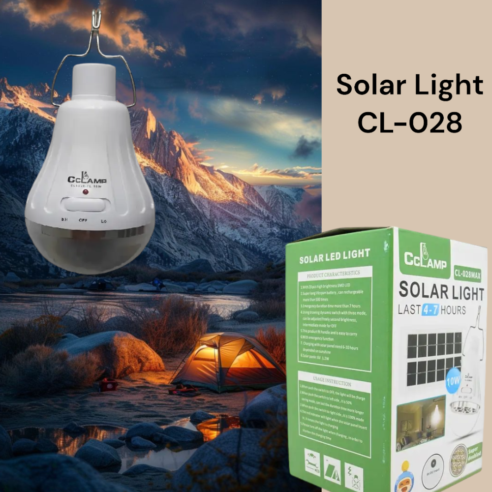 Светодиодная лампа с солнечной панелью CL 028 Max, беспроводной светильник на улицу   НФ-00008358 Одесса - изображение 1