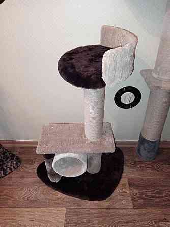 Когтеточка для кошек с лежаком ручной работы (высота 80см) 15/795 Киев
