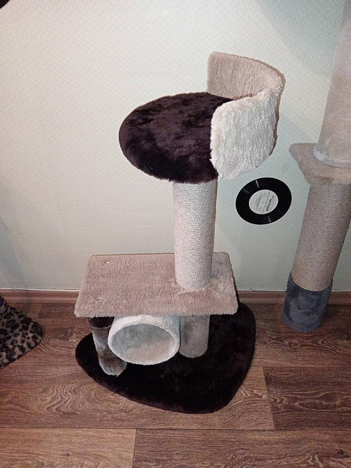 Когтеточка для кошек с лежаком ручной работы (высота 80см) 15/795 Киев - изображение 2