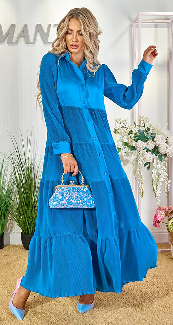 Шовкове плаття плісе (44) Київ - фото 1