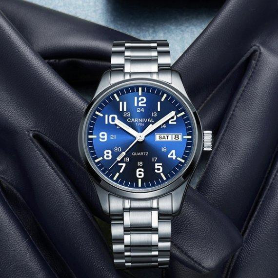 Годинник чоловічий кварцовий Carnival Millenium Indigo Blue (2 ремінці) Вінниця - фото 4