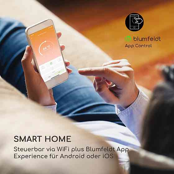 Cosmic Beam Smart 30 Інфрачервоний нагрівач 3000 Вт Керування через застосунок Пульт дистанційного Рівне