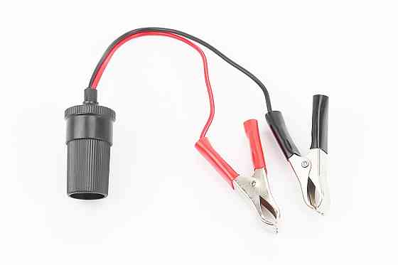 Розетка прикурювача з проводами 200мм і "крокодилами" Київ