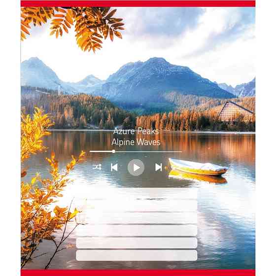 Зошит учнівський "Мелодія природи" 024-550252K-4 в лінію, 18 аркушів Вінниця