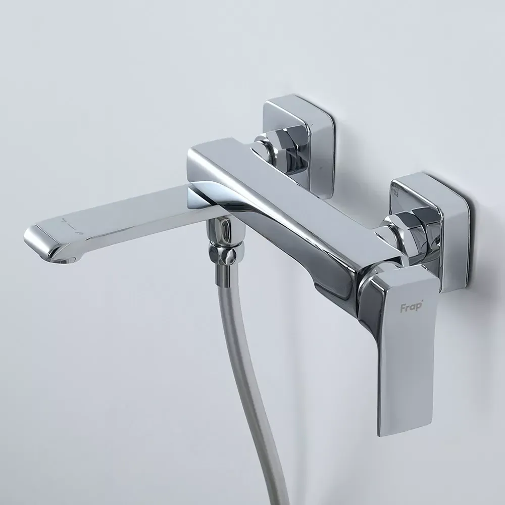 Змішувач для ванни з поворотним виливом FRAP F3284 хром Київ - фото 4