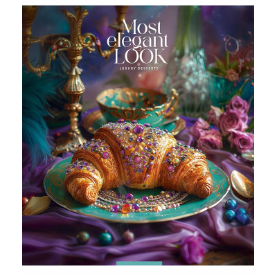 Тетрадь Школярик Luxury desserts 60 листов клетка (060-3477K) Винница - изображение 1