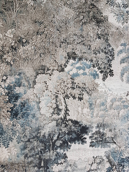 Шпалери вінілові на флізеліні AS creation Garda 1.06Х10.05 природа дерева бежеві сині Київ - фото 3