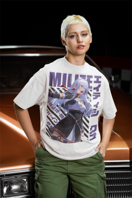 Футболка мужская аниме Владилена Милизе Ессентиал Хеавй оверсайз (S/M/L) Черний AnimeJ0746 Днепр - изображение 8