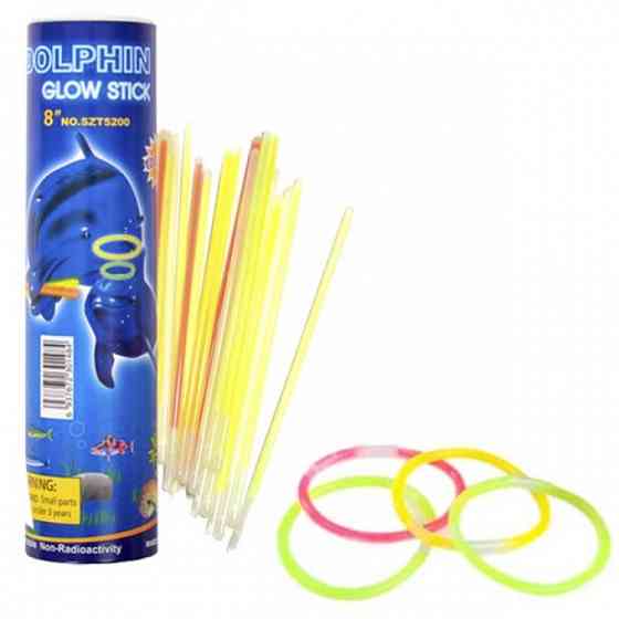 Неоновые палочки 20см в тубусе 100шт Винница