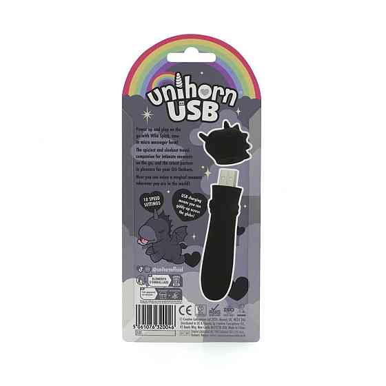 Вібратор-єдиноріжка Unihorn USB Bullet – Wild Spirit, віброкуля, USB-зарядка, 10 режимів Sex Aura Київ