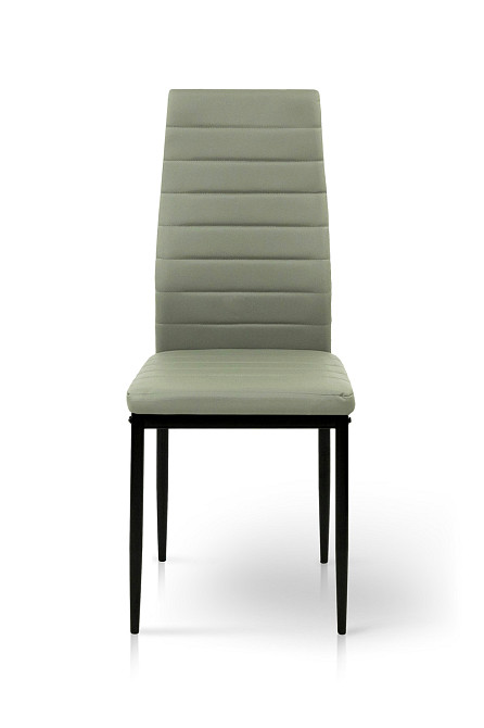 Стілець Ріо, чорний/шкірзам світло-сірий Киев - изображение 2