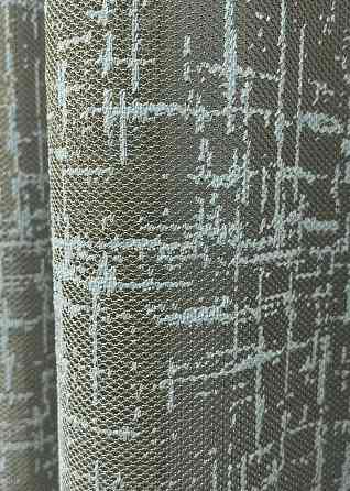Тюль VR-Textil 1972т Жакард Хакі з блакитним 400х270 см (42-1012) Київ