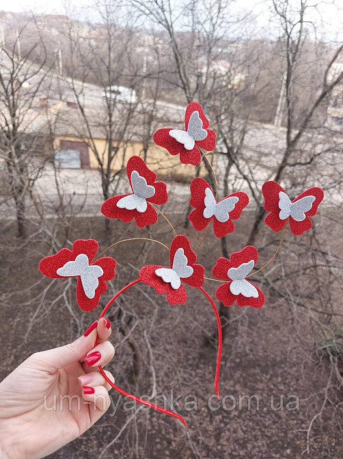 Обруч бабочки Бабочка голубая Кривой Рог - изображение 3