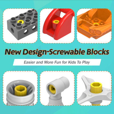 Конструктор Makerzoid Big Building Blocks-Mechanical Engineering Team (MKZ-OBK-MET) Вінниця - фото 7