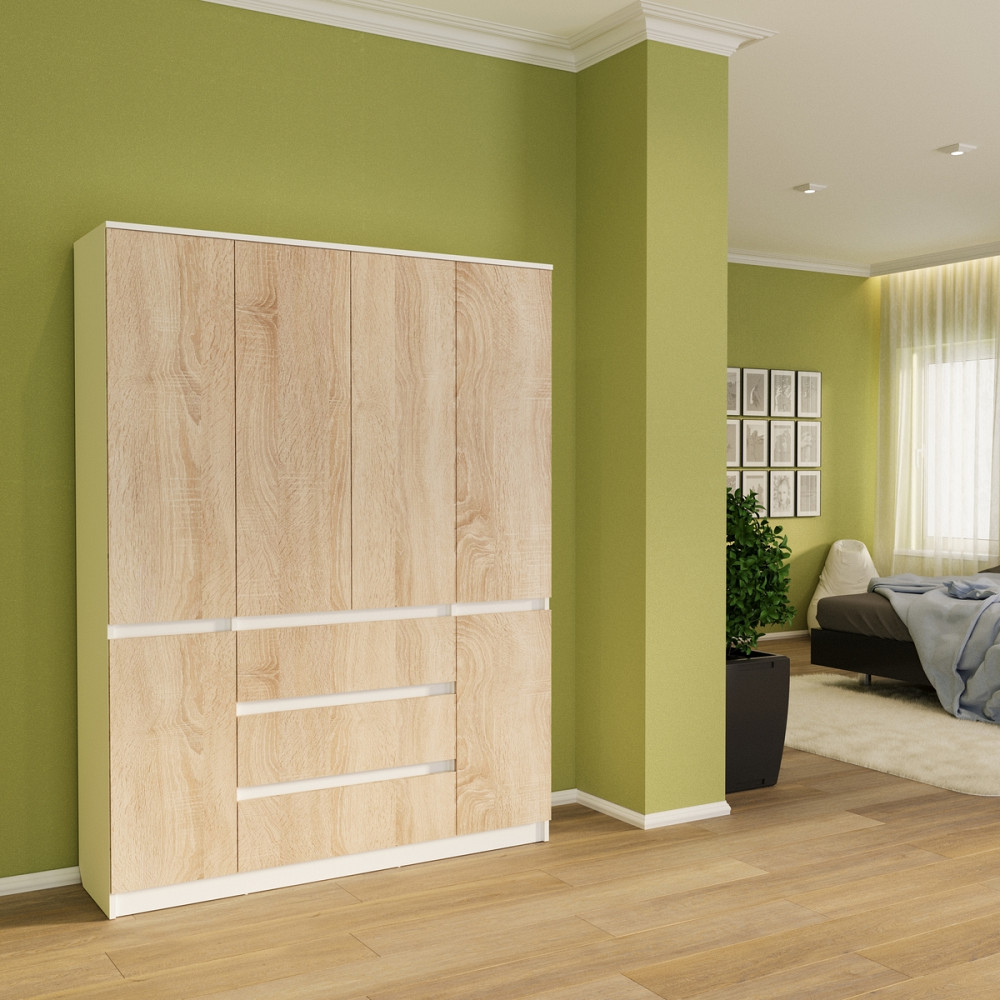 Розпашна шафа Смузі 29 1400 білий/сонома Київ - фото 1