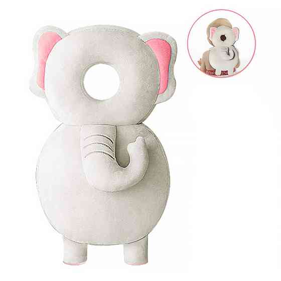 Детская защитная подушка - рюкзак Tochang для защиты головы при падении подголовник Слон Киев