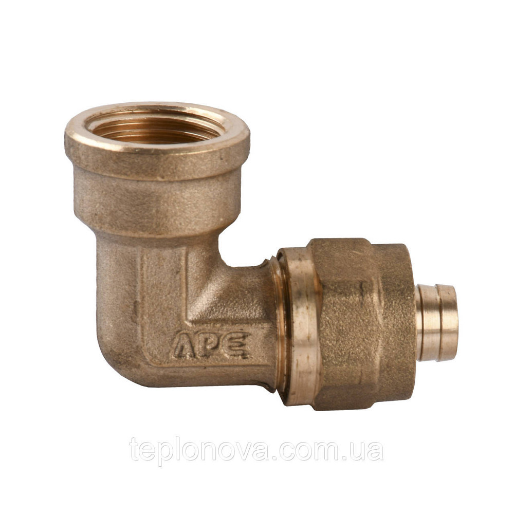 Уголок с внутренней резьбой APE 752 L 1/2″х16 ITALY Черновцы - изображение 1