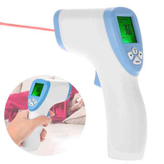 Безконтактний термометр + Подарунок Пульсоксиметр на палець SP2 / Електронний градусник для вимірювання температури Київ