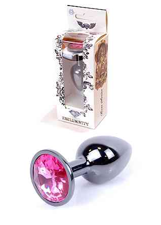 Анальна пробка -Jewellery Dark Silver PLUGPink Sex Aura Київ