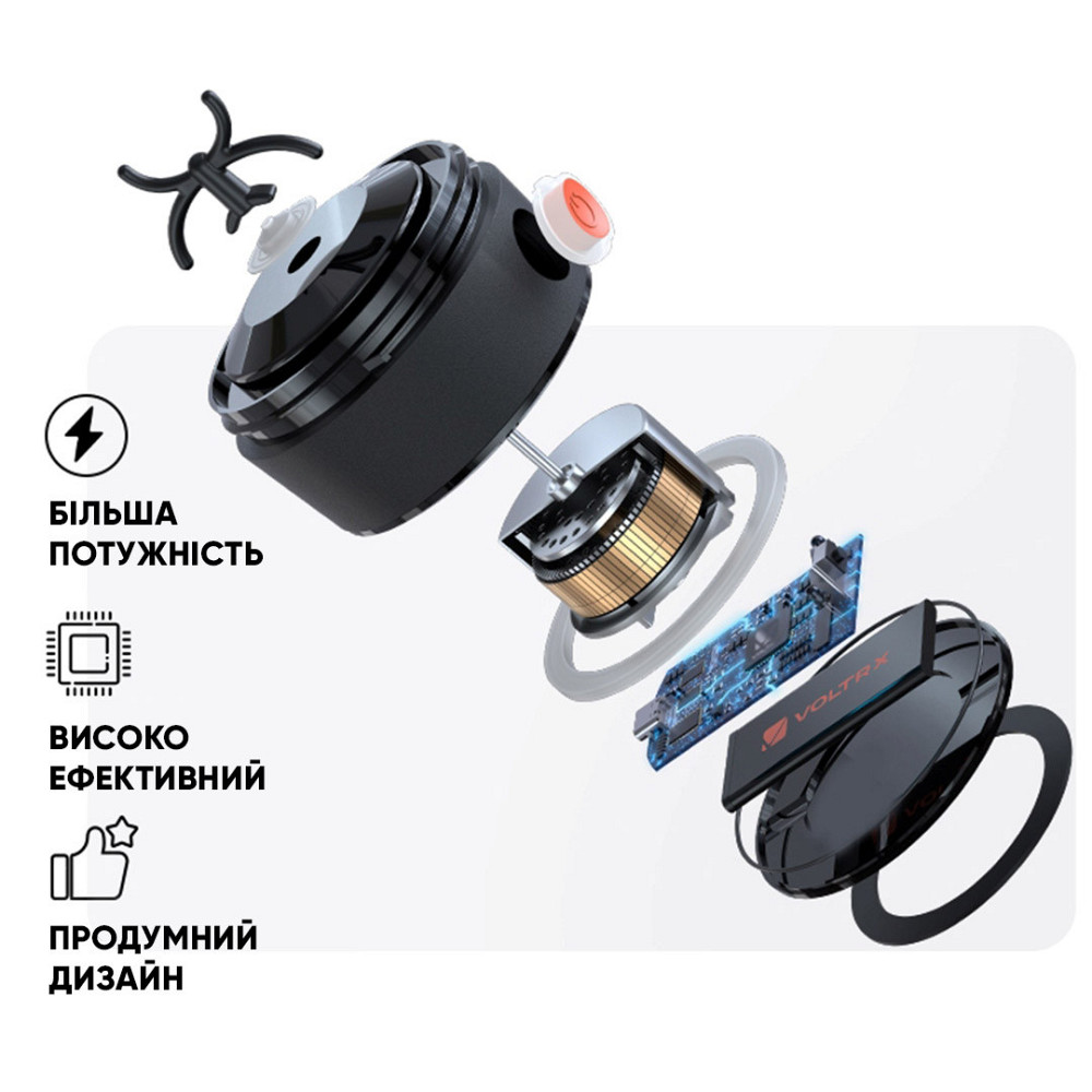 Шейкер спортивний електричний VOLTRX Gallium 700 мл. Tritan Mint Кам'янське - фото 8