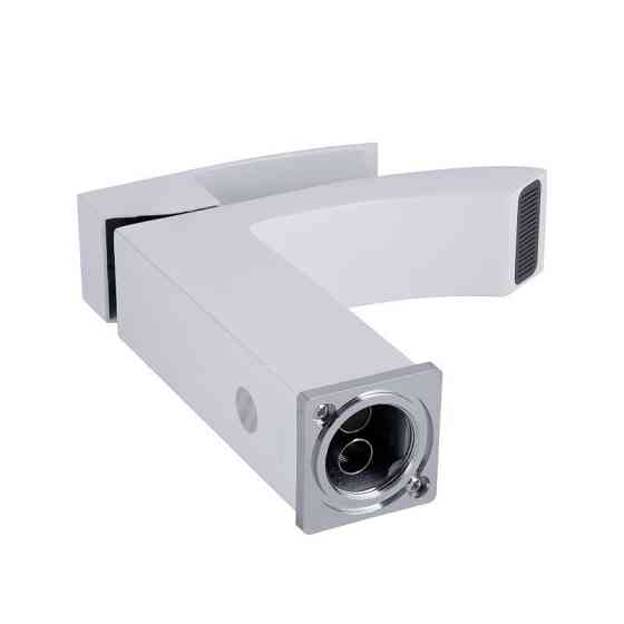 Змішувач для раковини Qtap Swan Cascada QTSWA270CRW45568 (k35), одноважільний, низький, Chrome/White Харків