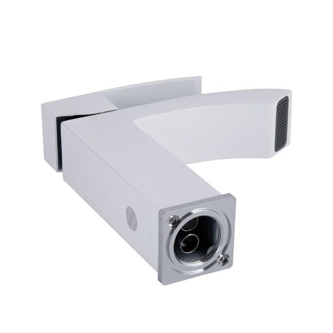 Змішувач для раковини Qtap Swan Cascada QTSWA270CRW45568 (k35), одноважільний, низький, Chrome/White Харків - фото 3