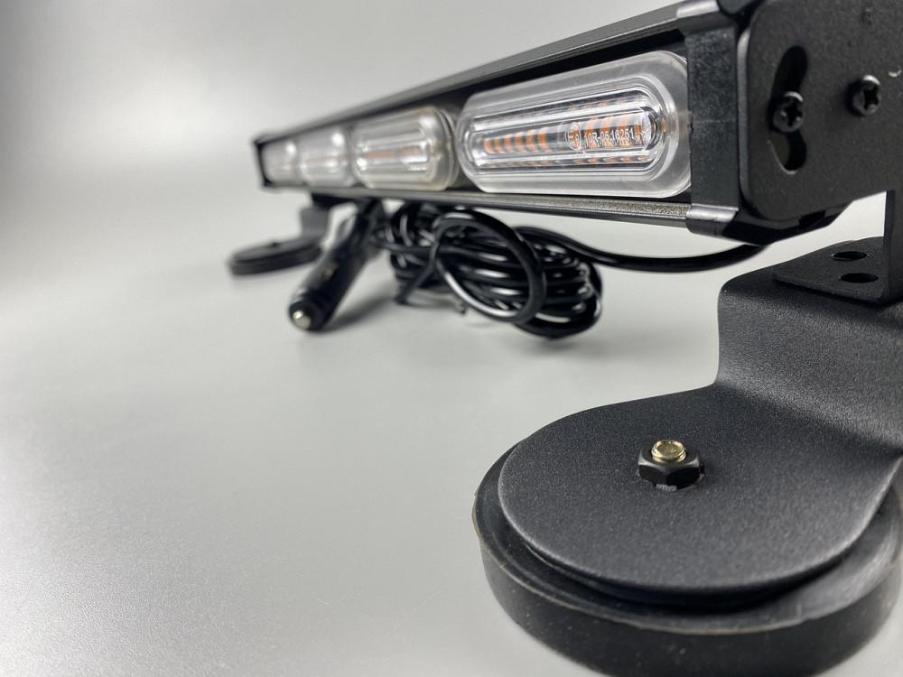 Двосторонній Стробоскоп LED на машину 4 секції 12/24 V 96 led діодів кріплення подвійний магніт світлова балка Мукачево - фото 8