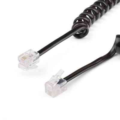 Кабель телефонный Atcom телефонный спиральный 2м RJ9 (17373) Винница