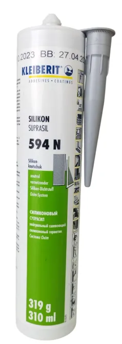 Герметик силиконовый Kleiberit Silikon Suprasil 594N, серый Львов - изображение 1
