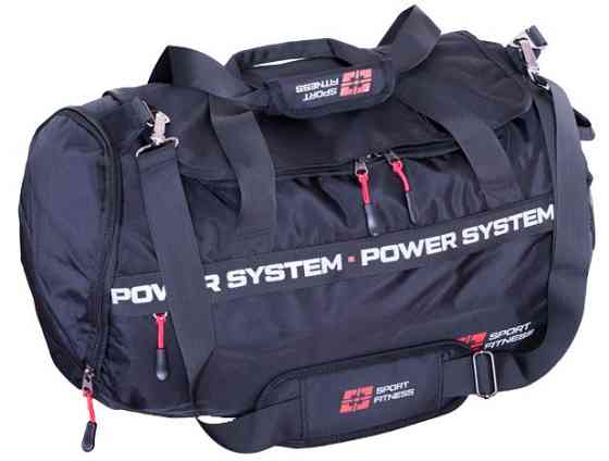 Спортивна сумка Power System PS-7012 Gym Bag-Dynamic (38л.) Black/Red Луцк