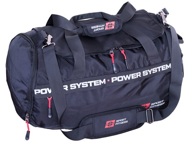 Спортивна сумка Power System PS-7012 Gym Bag-Dynamic (38л.) Black/Red Луцк - изображение 1