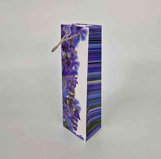 Пакет бумажный подарочный под бутылку  12/9/36(артBUT-16) (12 шт) Харьков