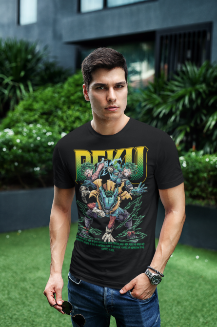 Футболка для мальчика аниме Моя геройская академия оверсайз (рост от 165 до 180 ) Черний AnimeJ0740m Днепр - изображение 5