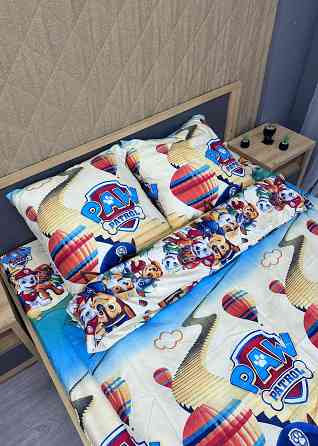 Комплект детского постельного белья Фланель, Koloco Полуторный 150х210 с разноцветным принтом (88-062) Киев