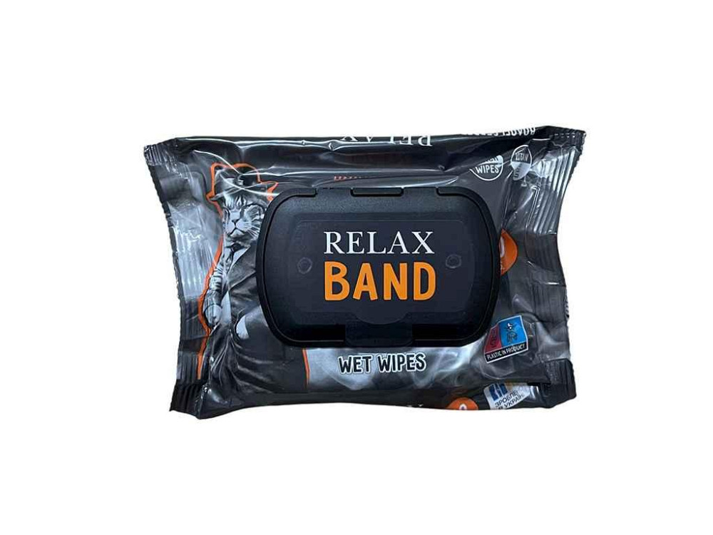Влажные салфетки 30шт BAND Универсальные (Черные) клапан ТМ RELAX Киев - изображение 1