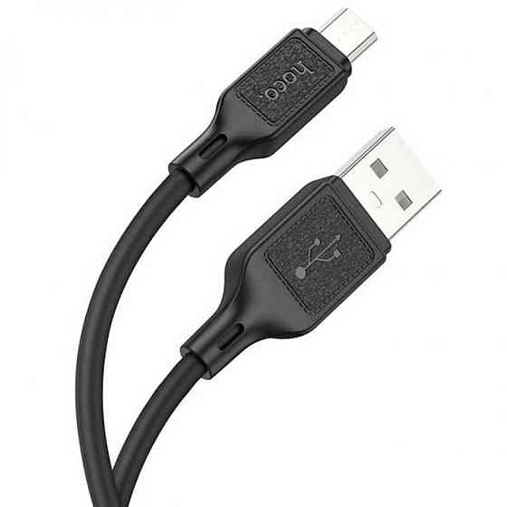 Кабель HOCO X90 Cool silicone charging data cable for Micro Black Київ