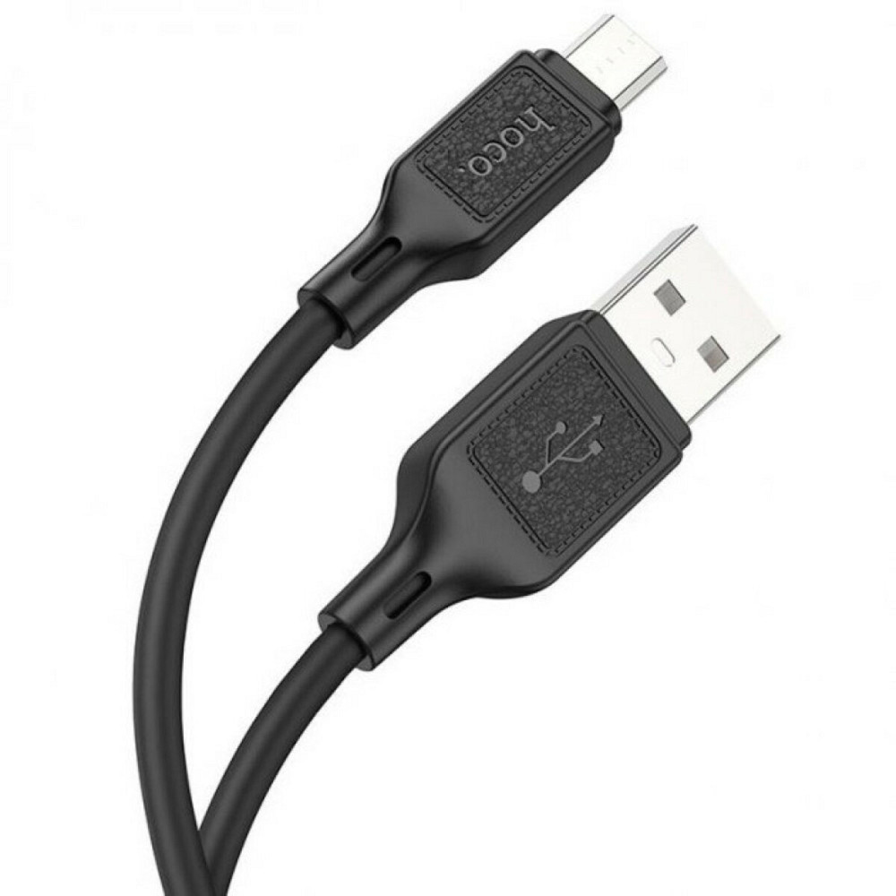 Кабель HOCO X90 Cool silicone charging data cable for Micro Black Київ - фото 2