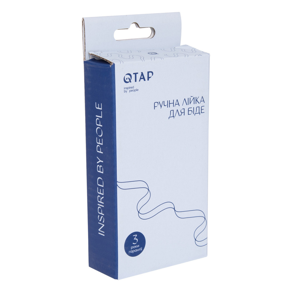 Лійка для гігієнічного душу Qtap Rucni округла QT889910842855OB Black Matt Київ - фото 5