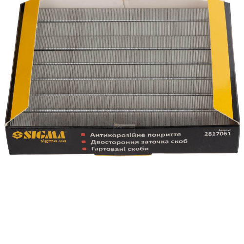 Скоби 10*12,8мм для пневмостеплера 5000шт SIGMA Житомир