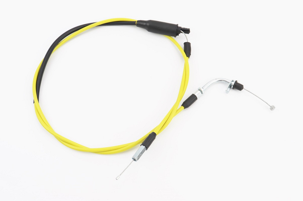Трос газу Yamaha JOG MINT (наконечник з внутрішнім різьбленням) 147см, жовтий Київ - фото 1
