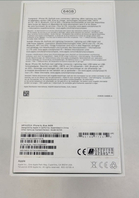 IPhone Xr 64 Gb Blue neverlock Б/У в чудовому стані Київ - фото 2