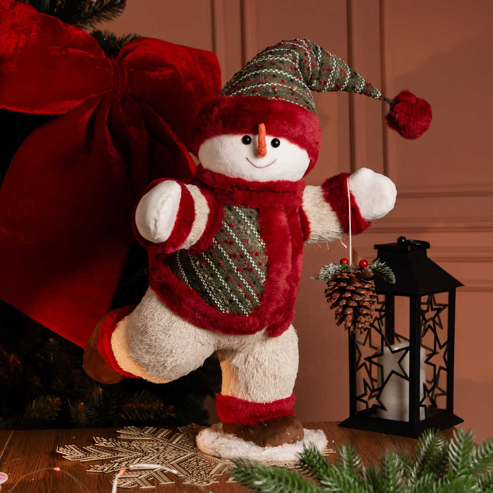 Снеговик с шишкой для новогоднего декора Киев - изображение 7