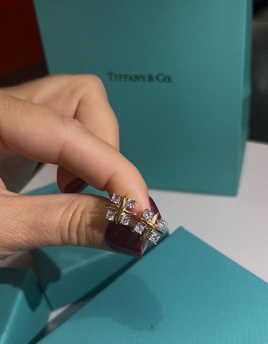 Сережки Тіффані Срiбло 925  Гравірування Tiffany Одеса - фото 1