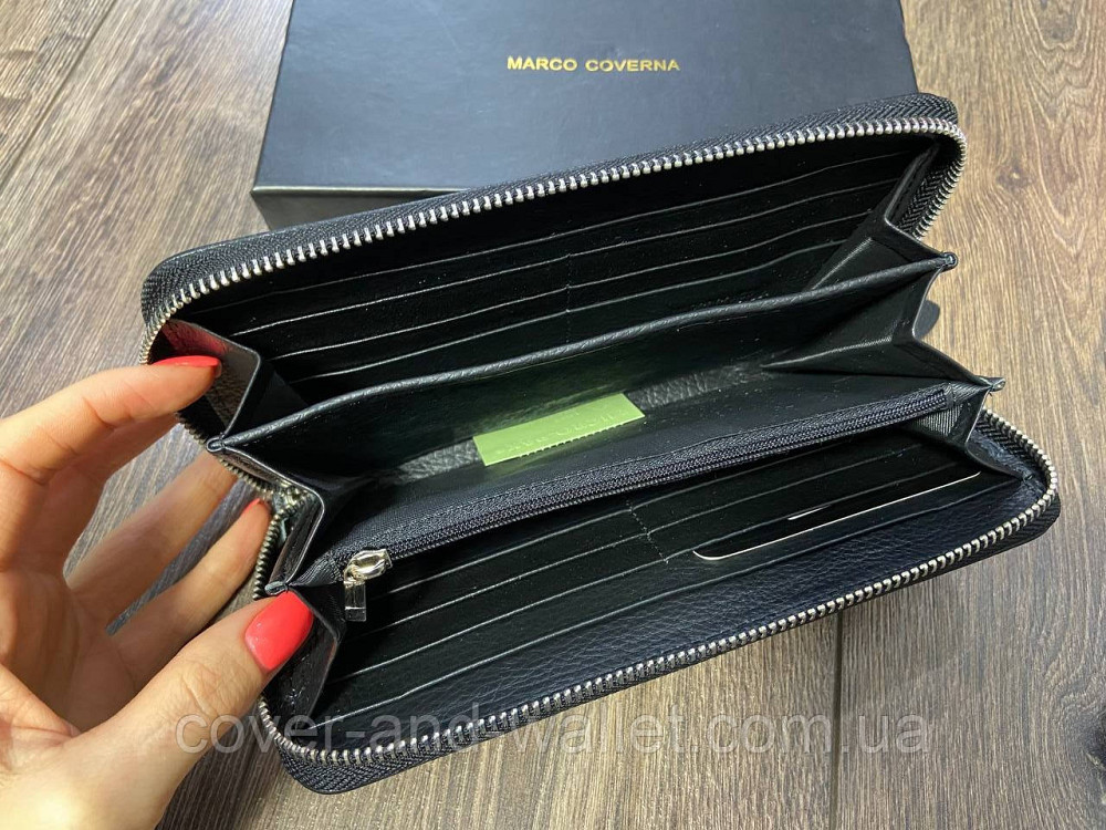Мужской кожаный кошелёк клатч на молнии Marco Coverna M38-3 Киев - изображение 5