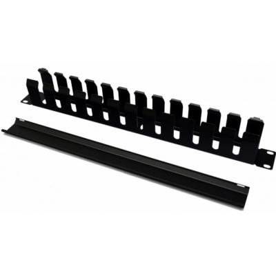 Кабельний організатор Hypernet 19&quot; 1U с крышкой для шкафа или стойки, металл (CM-1U) Вінниця - фото 2